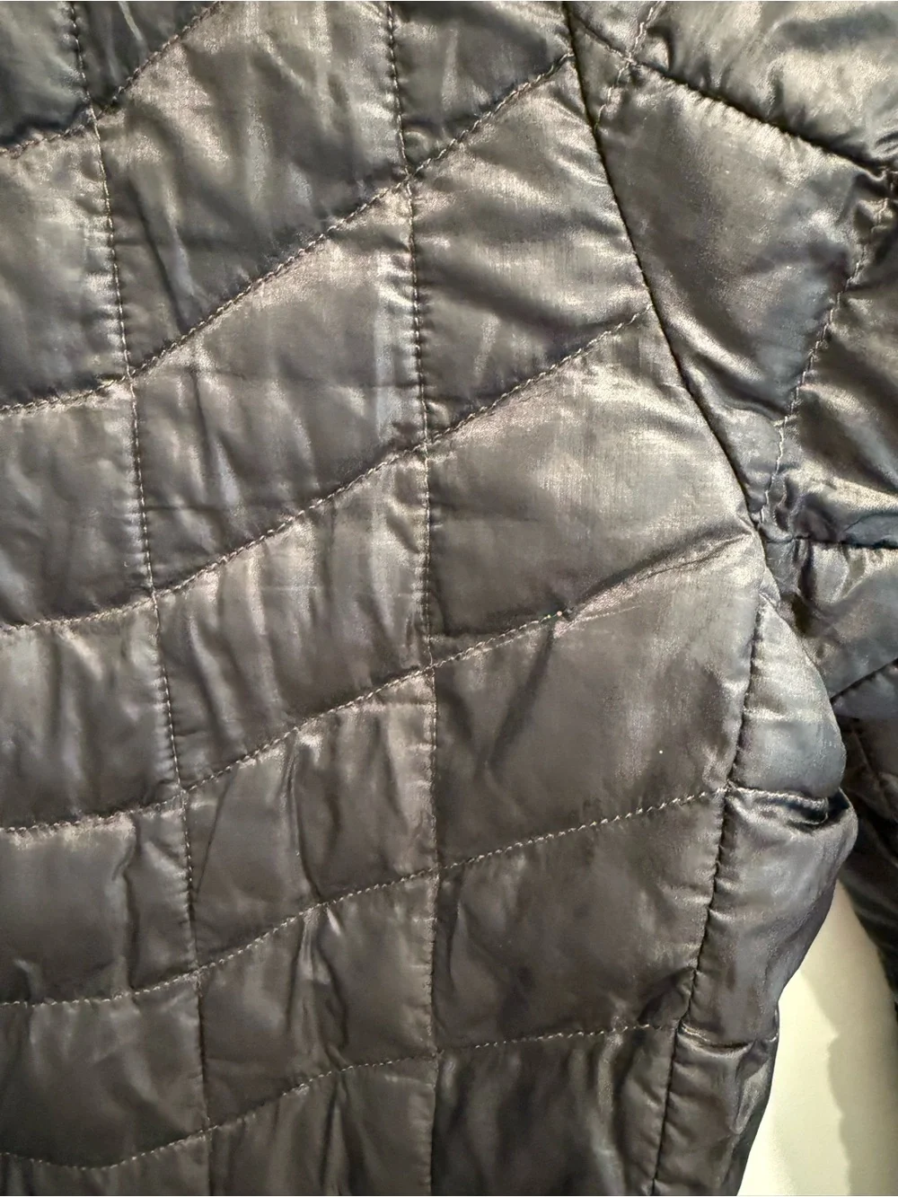 The North Face Men's Black ThermoBall Quilted Insulated Puffer with Red Accents